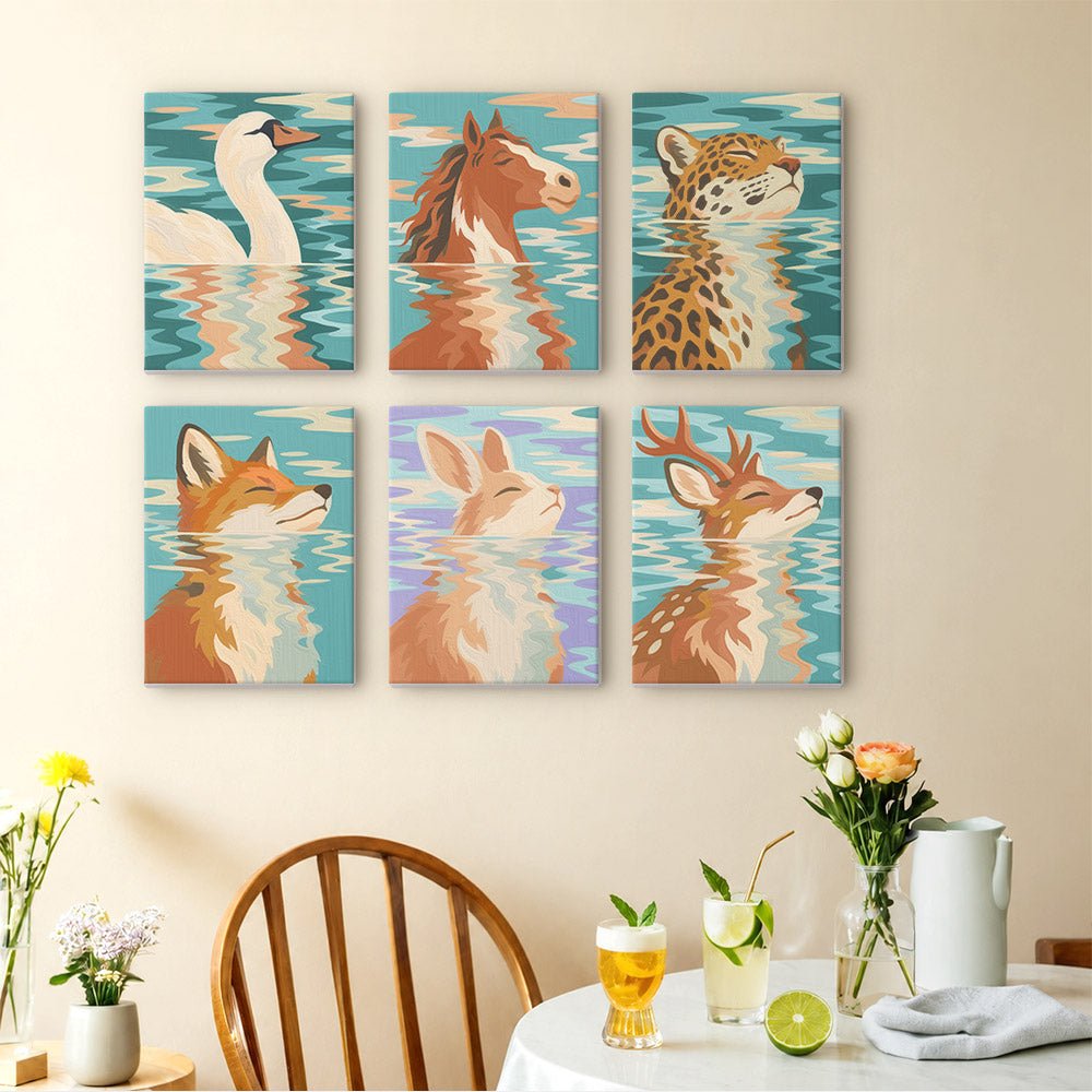 Animal Reflections mini painting set