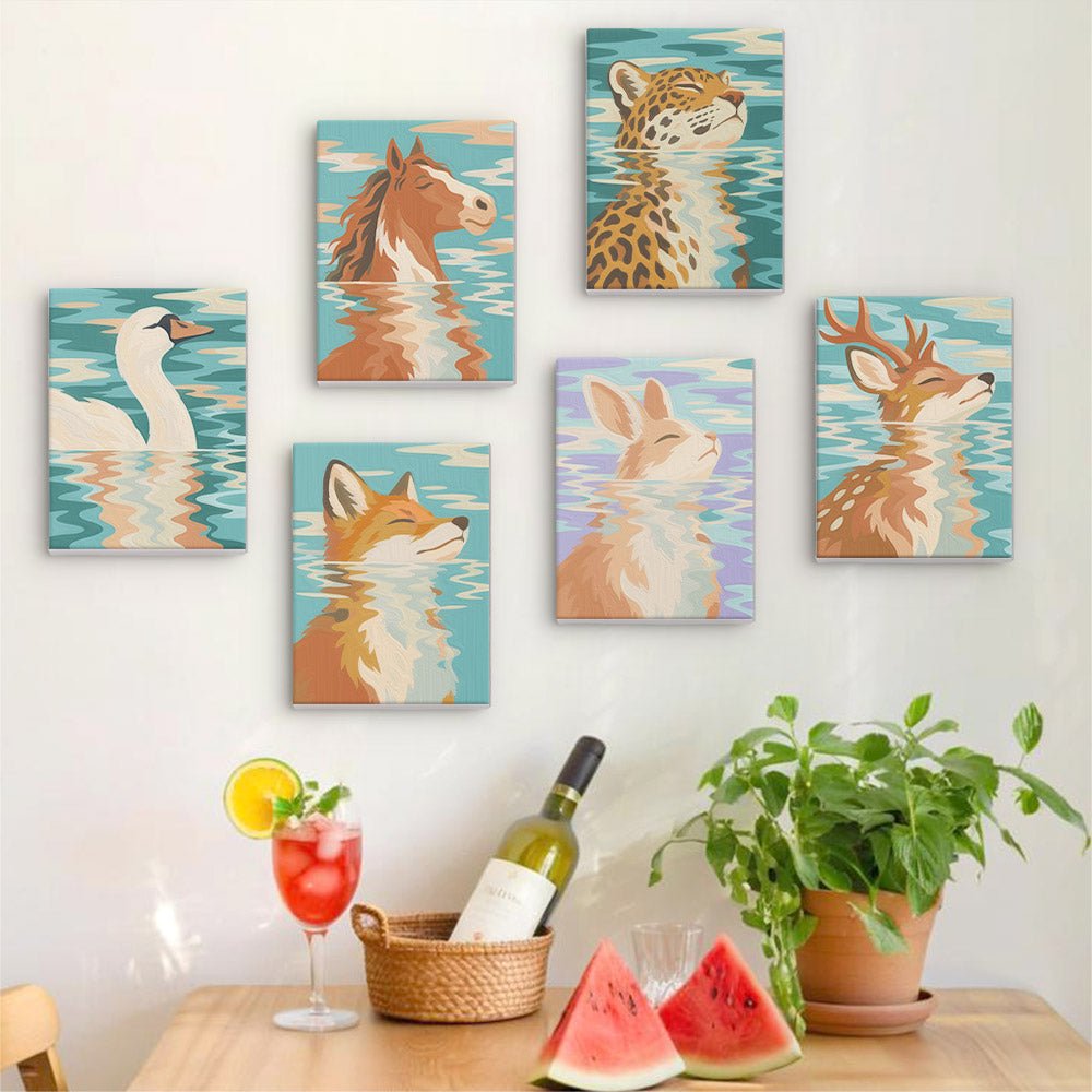 Animal Reflections mini painting set