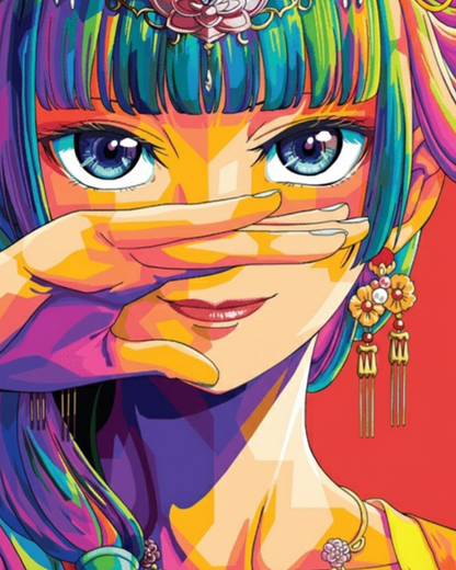 Anime - Inspired Colorful Portrait - Anime - Judy Paint