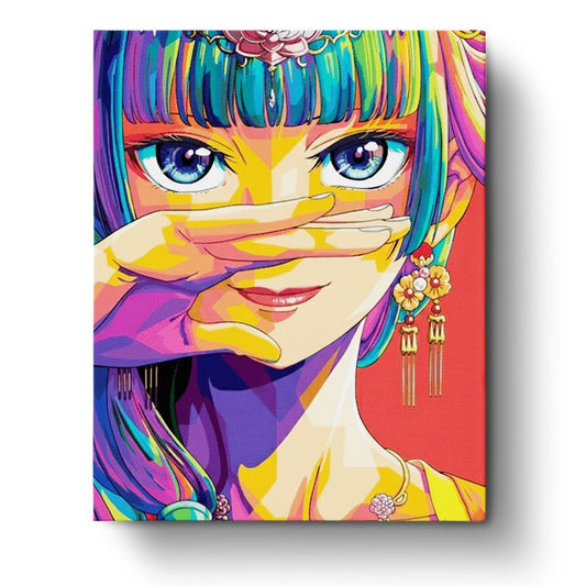 Anime - Inspired Colorful Portrait - Anime - Judy Paint