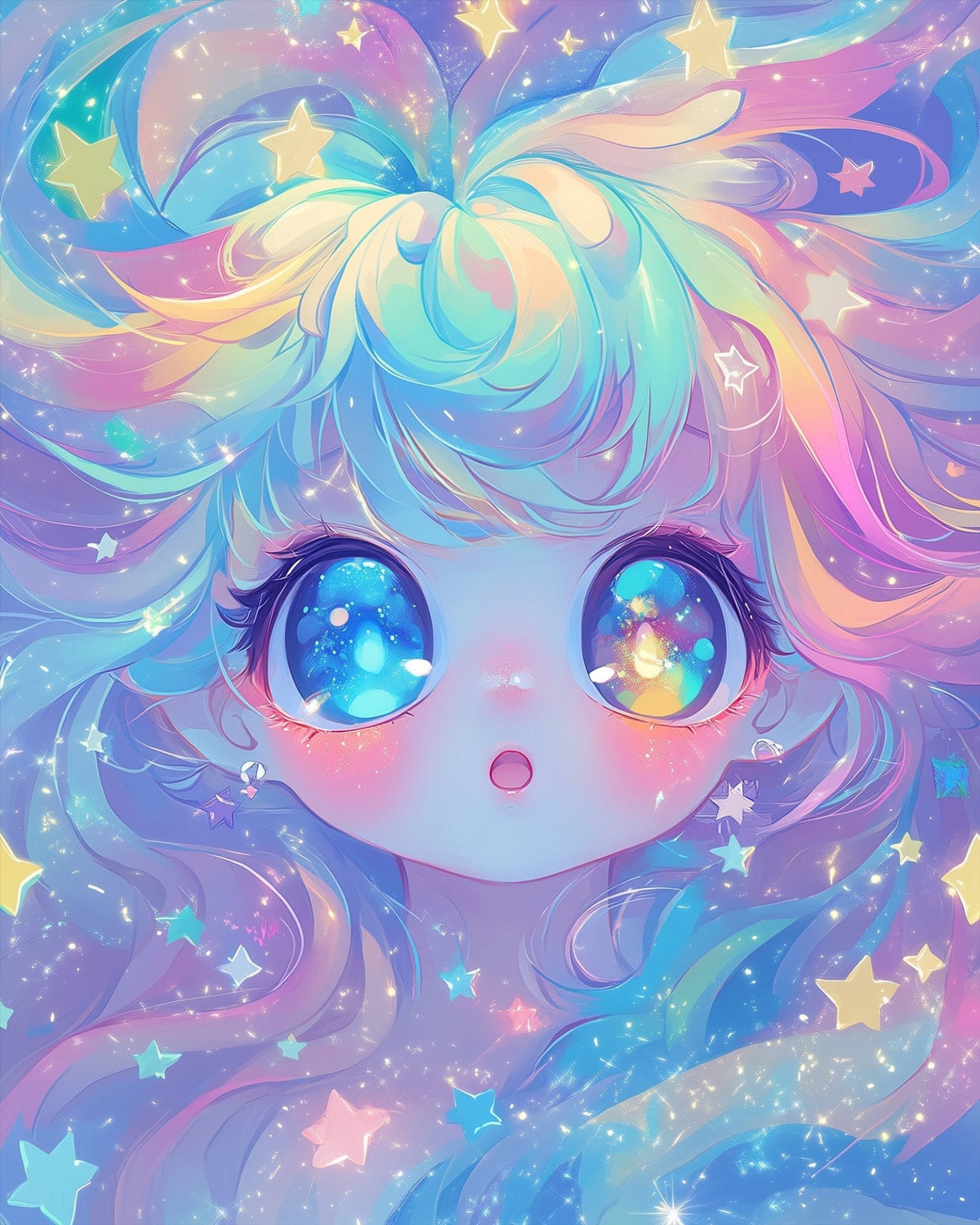Anime - Inspired Starry Gaze - Galaxies - Judy Paint