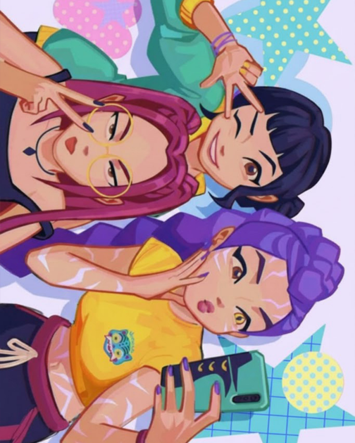 Anime - Inspired Trio - Anime - Judy Paint