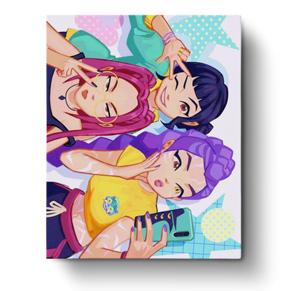Anime - Inspired Trio - Anime - Judy Paint