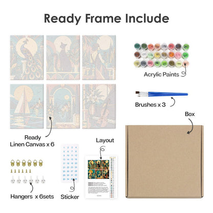 What's included with the framed canvas version