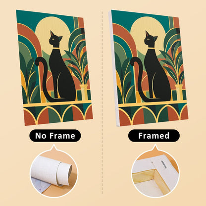 No frame vs. framed canvas