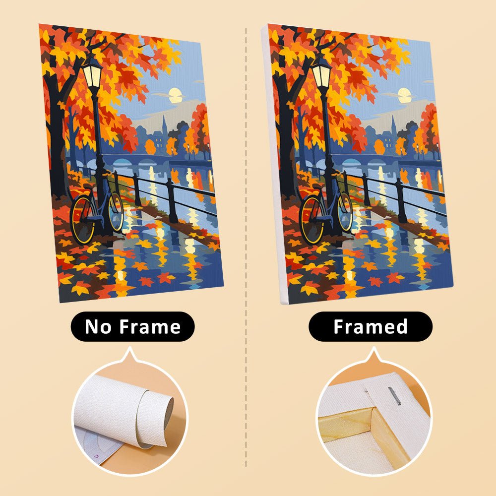 No frame vs. framed canvas