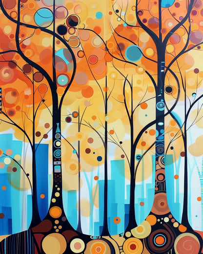 Autumn Forest Harmony - Bohemian Vibes - Judy Paint