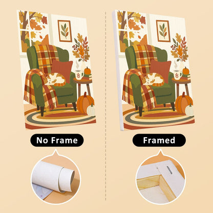 No frame vs. framed canvas