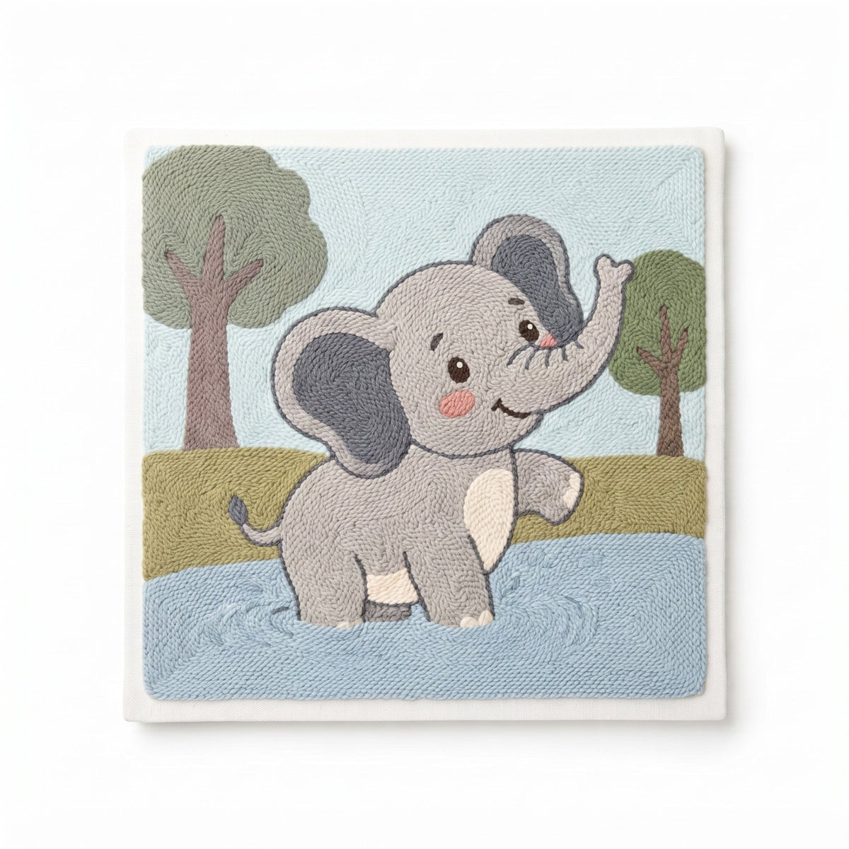 Baby Elephant - Square Edition - Judy Paint