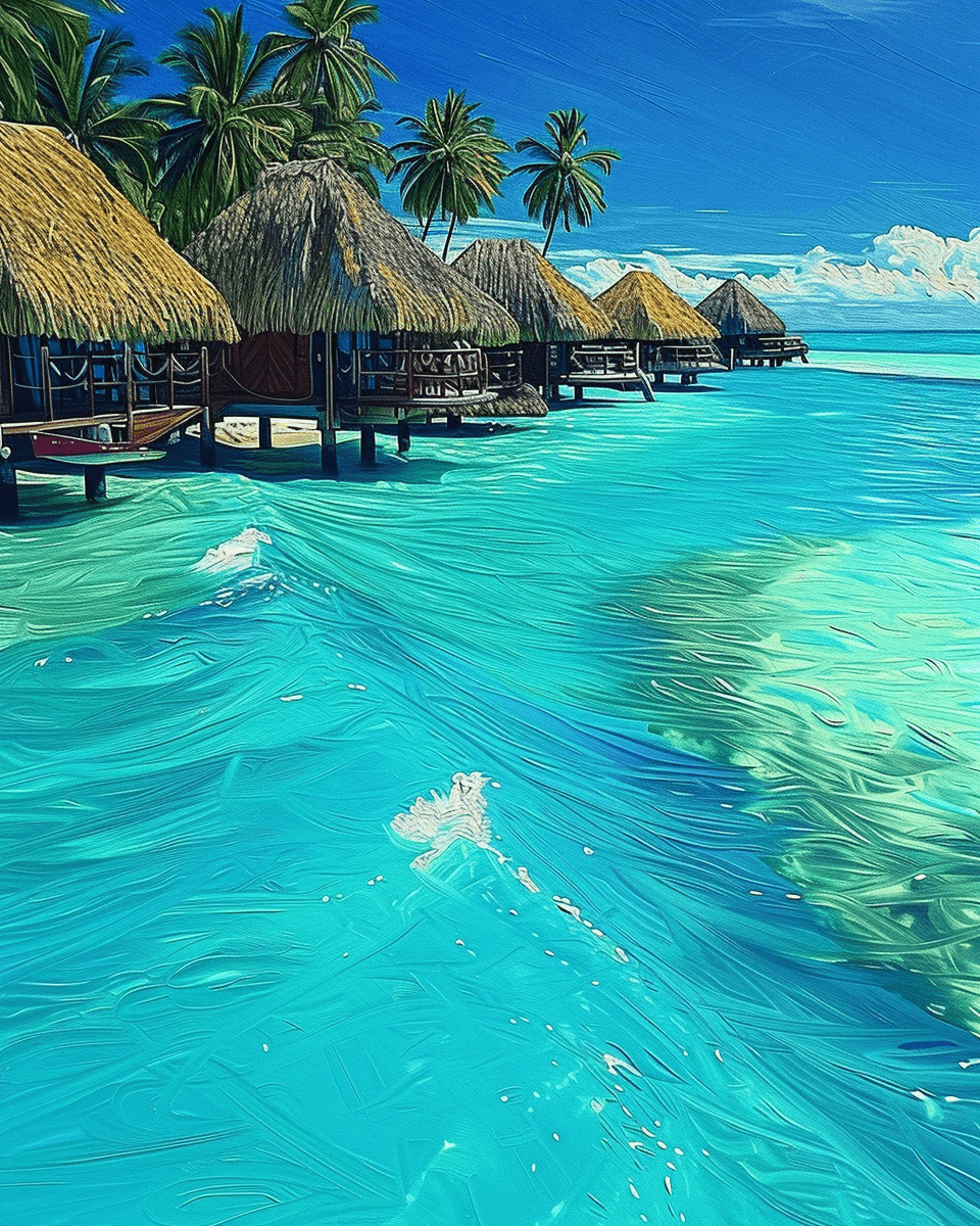 Bali - Overwater Bungalows Paradise - Judy Paint