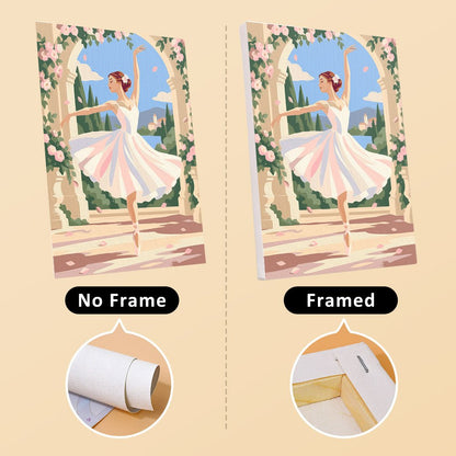 No frame vs. framed canvas