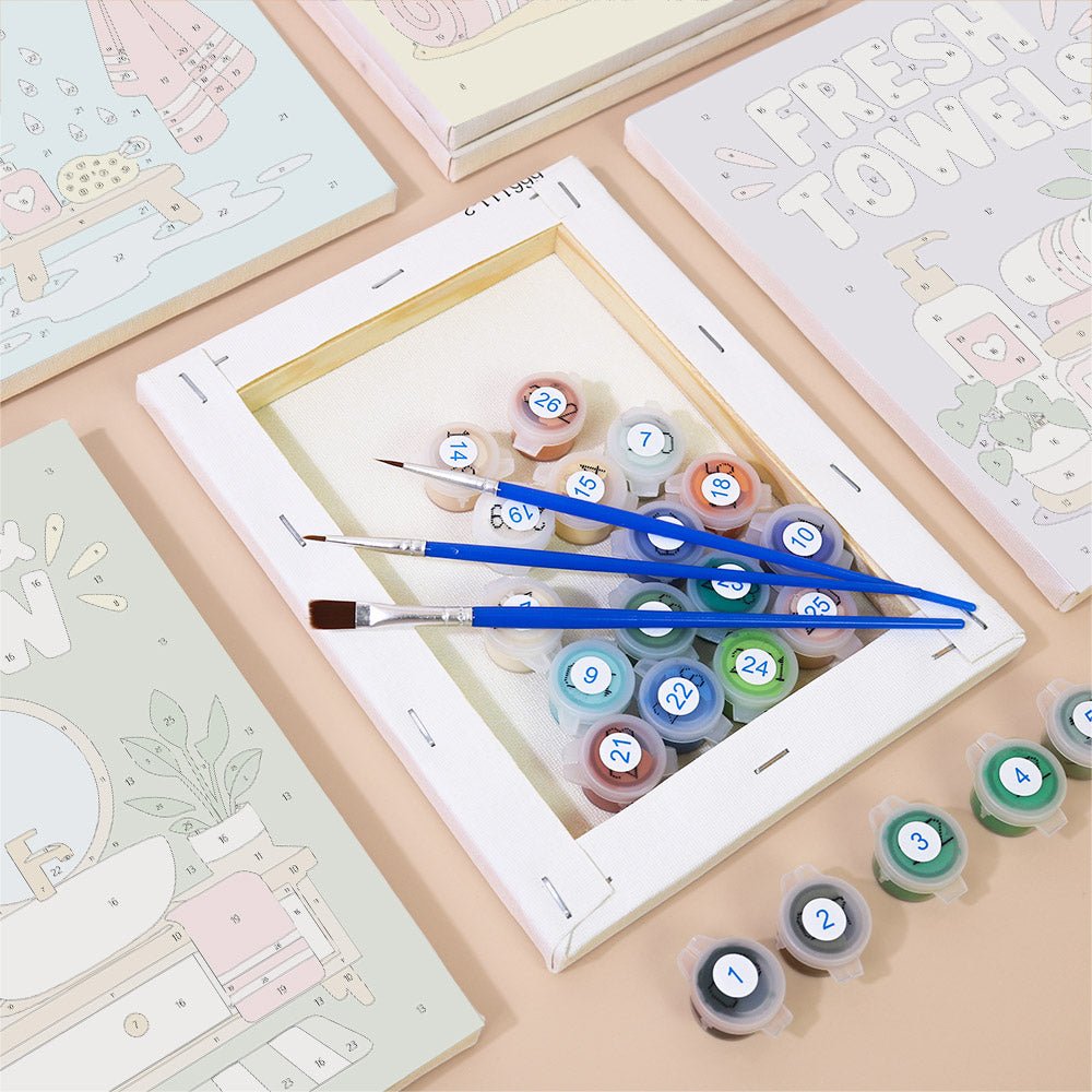 Bathroom Bliss mini painting set