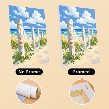 No frame vs. framed canvas