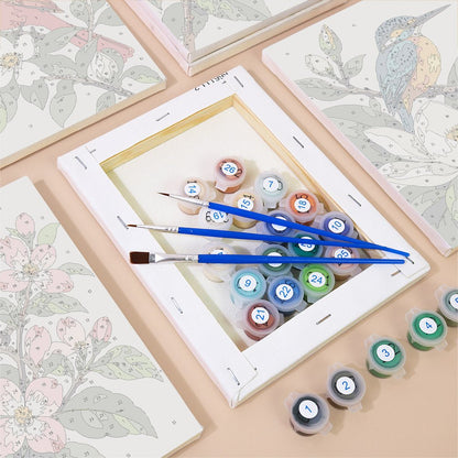 Birds and Blossoms mini painting set