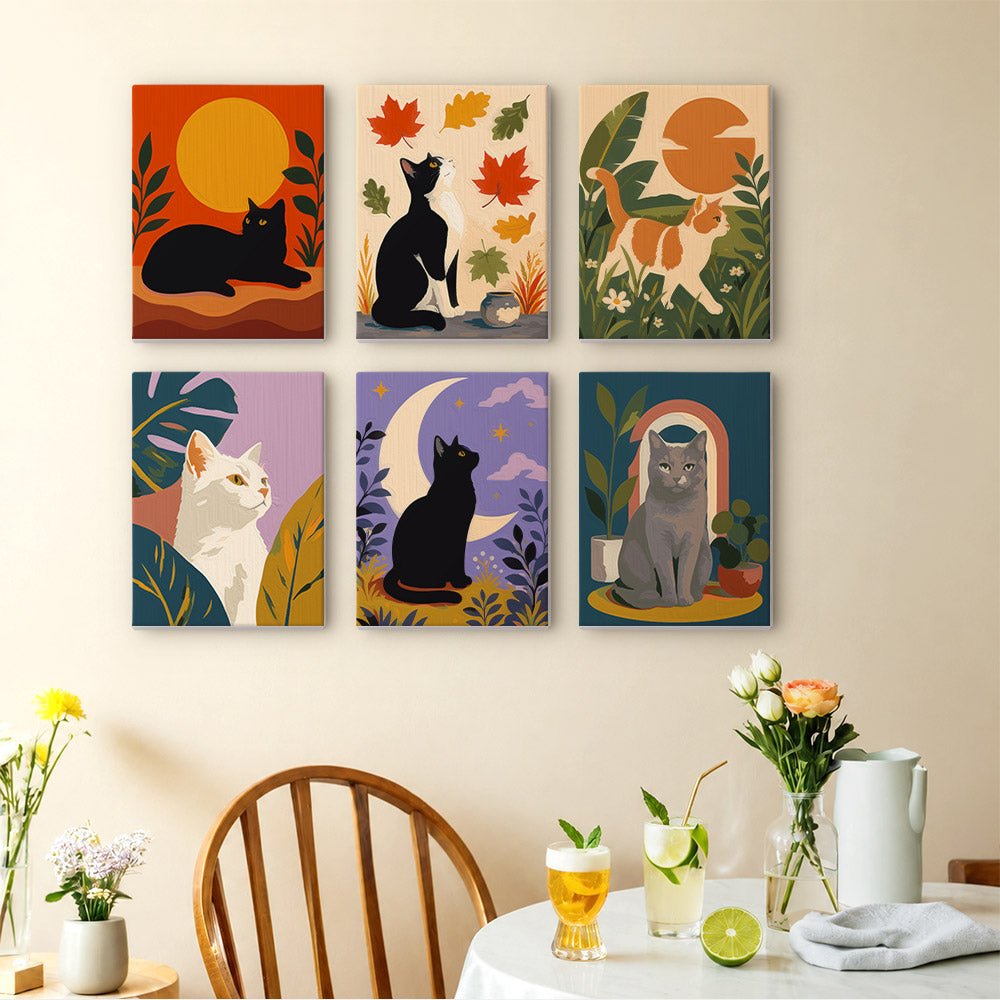 Black Cat Moods mini painting set