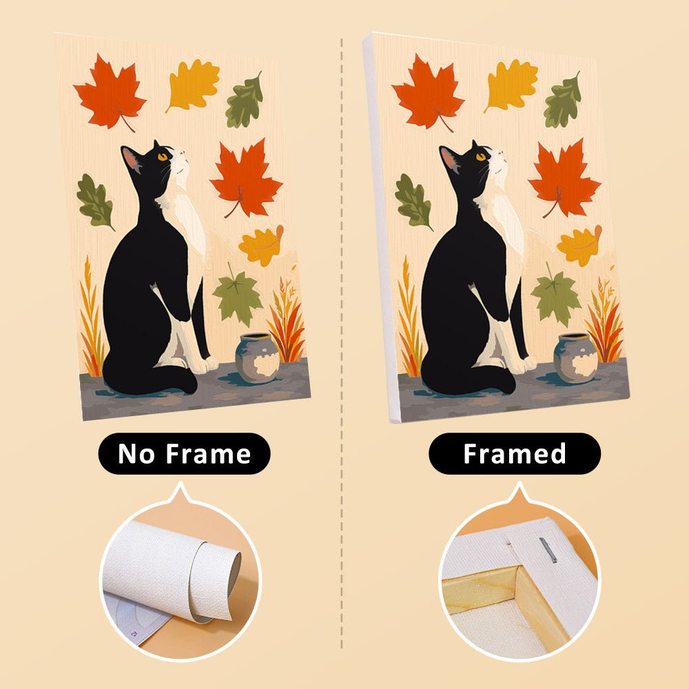 No frame vs. framed canvas