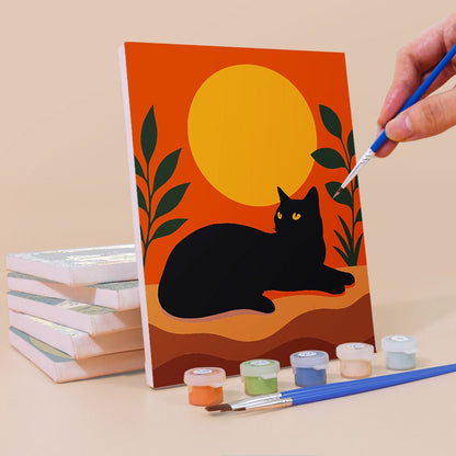 Black Cat Moods mini painting set