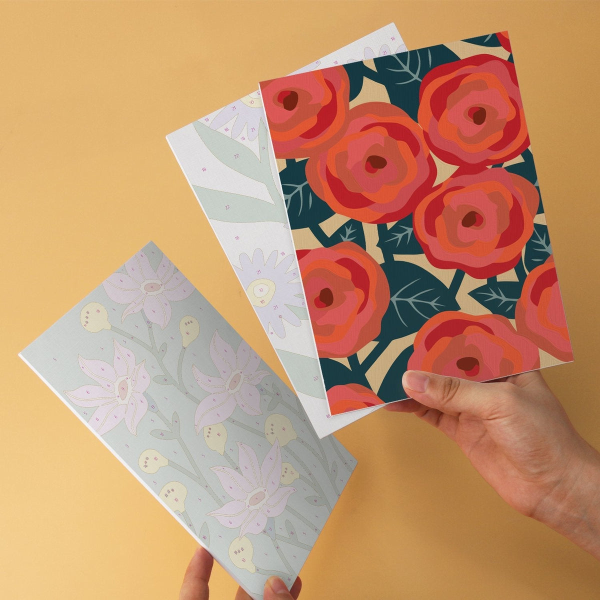 Bloom Garden – Set of 6 Mini Paintings - Judy Paint