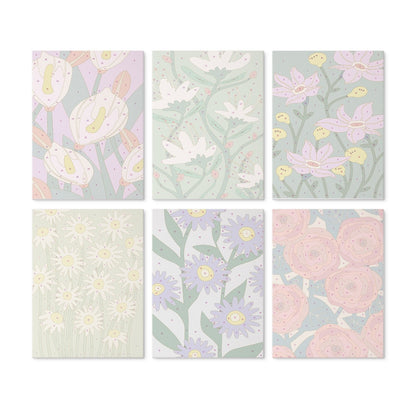 Bloom Garden – Set of 6 Mini Paintings - Judy Paint