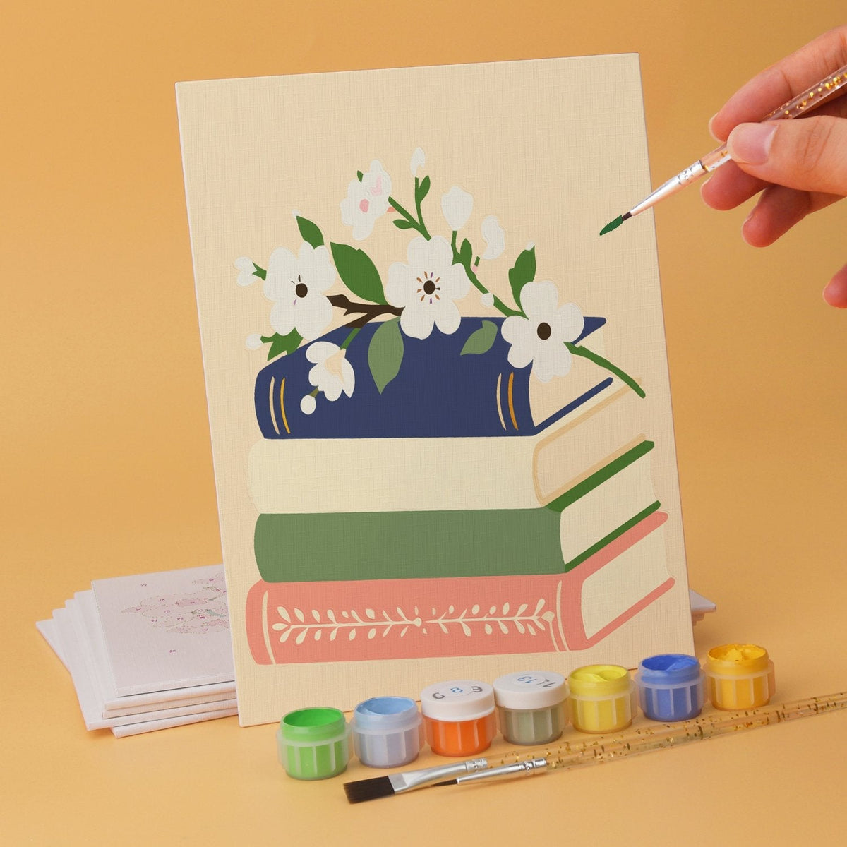 Blooming Books – Set of 6 Mini Paintings - Judy Paint
