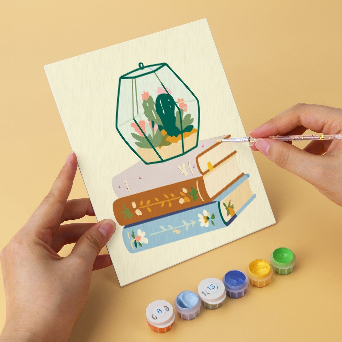 Blooming Books – Set of 6 Mini Paintings - Judy Paint