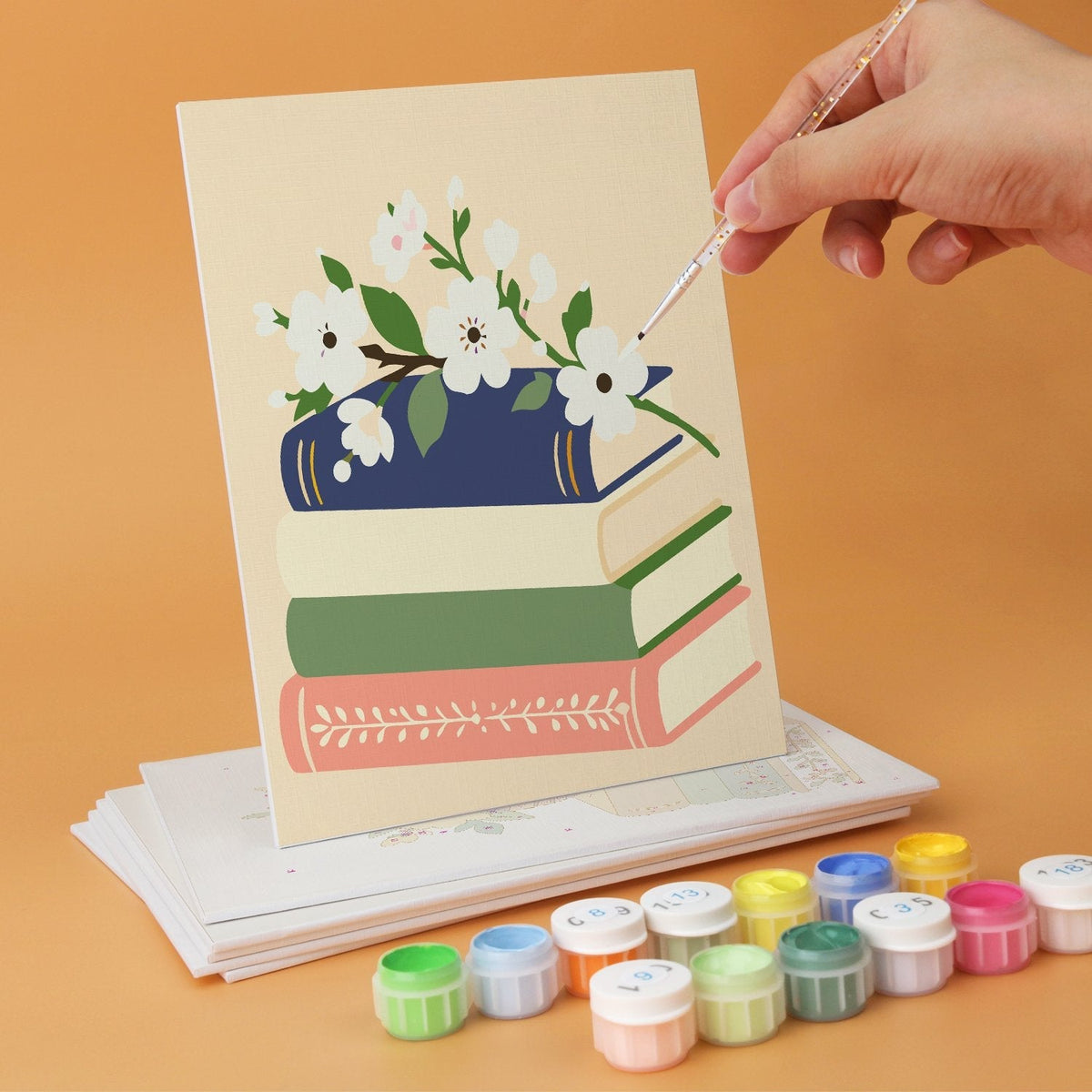 Blooming Books – Set of 6 Mini Paintings - Judy Paint