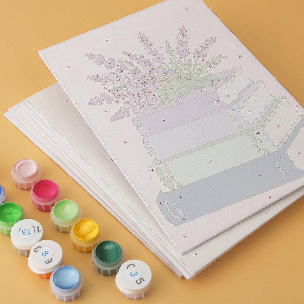 Blooming Books – Set of 6 Mini Paintings - Judy Paint