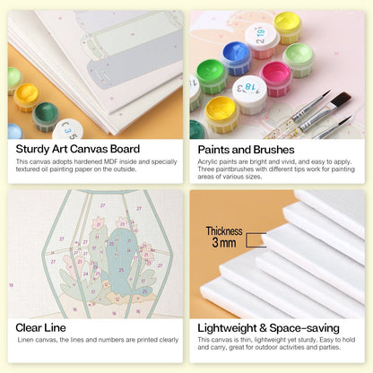 Blooming Books – Set of 6 Mini Paintings - Judy Paint