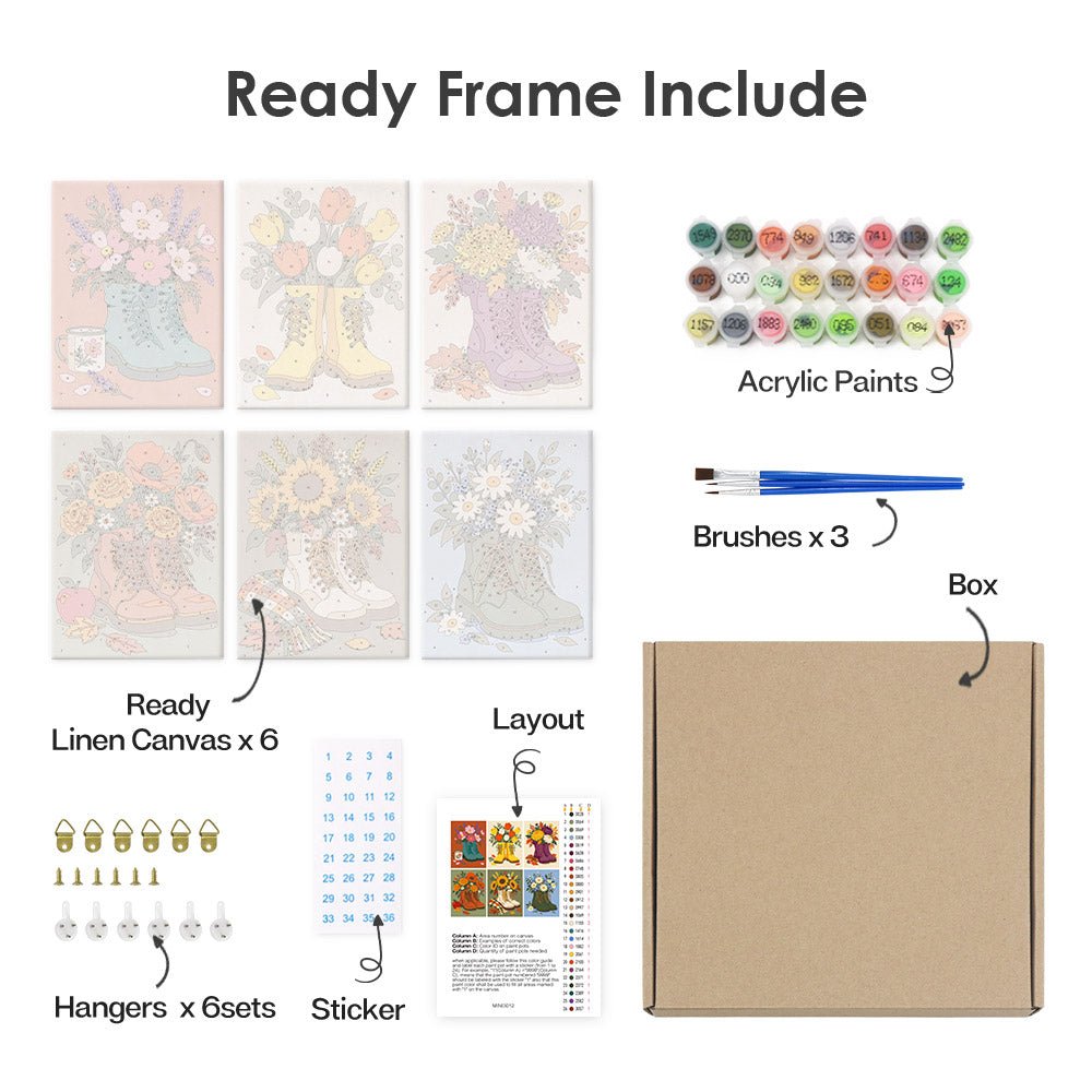What's included with the framed canvas version