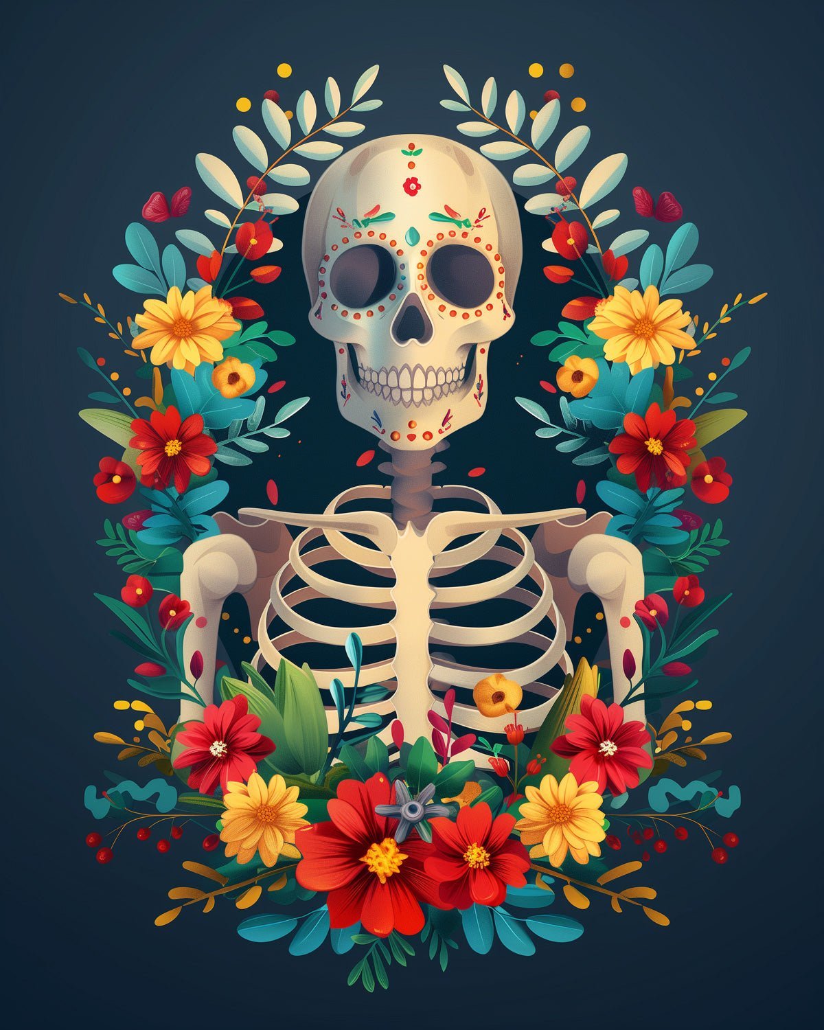 Blooming Eternity - Skeleton - Judy Paint