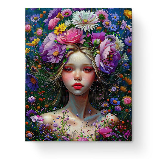 Blooming Serenity - Floral Women - Judy Paint