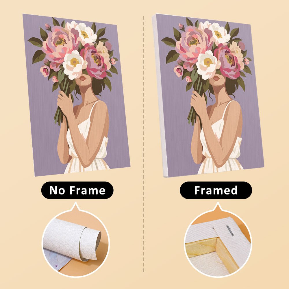 No frame vs. framed canvas