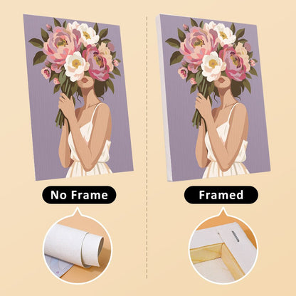 No frame vs. framed canvas