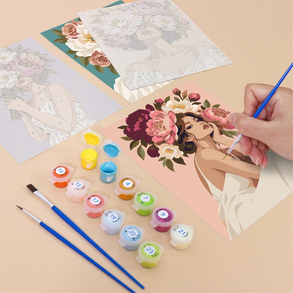 Blossom Portraits mini painting set