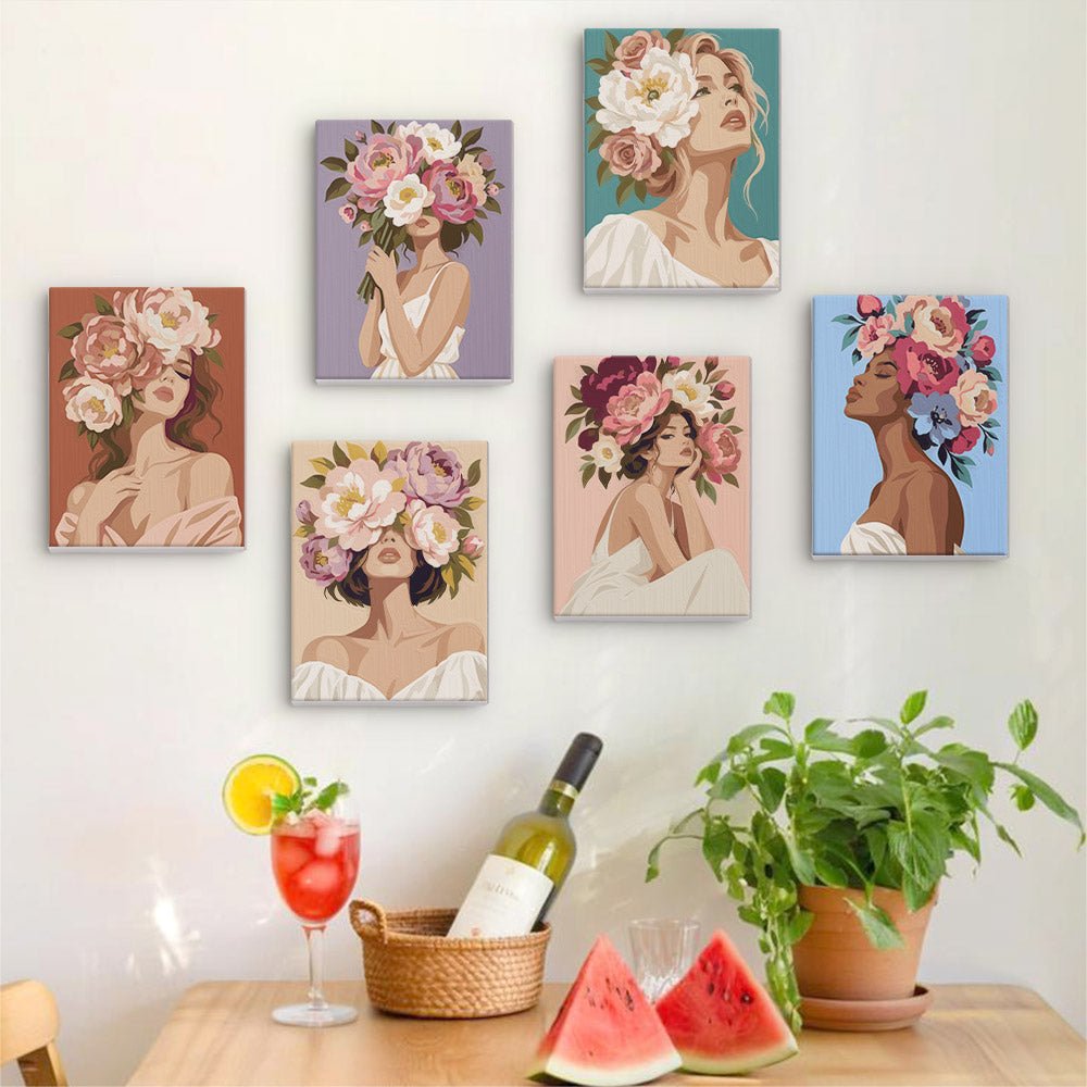 Blossom Portraits mini painting set