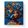 Blue and Orange Butterfly Dream - Floral Women