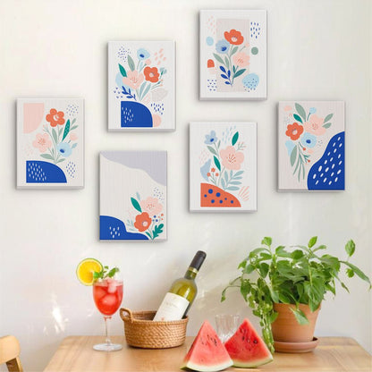 Blue Matisse Flowers mini painting set