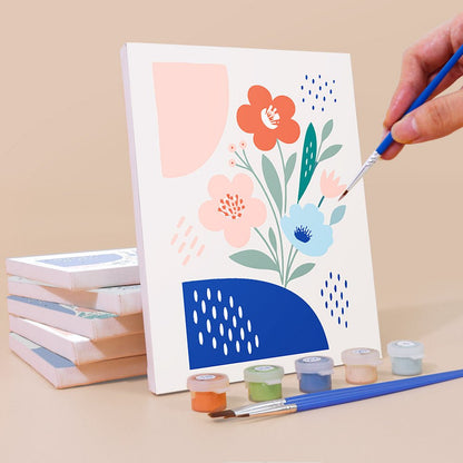 Blue Matisse Flowers mini painting set