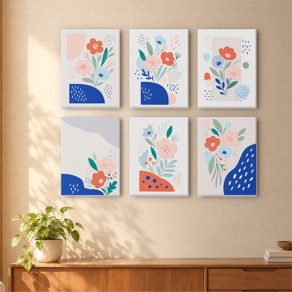 Blue Matisse Flowers mini painting set