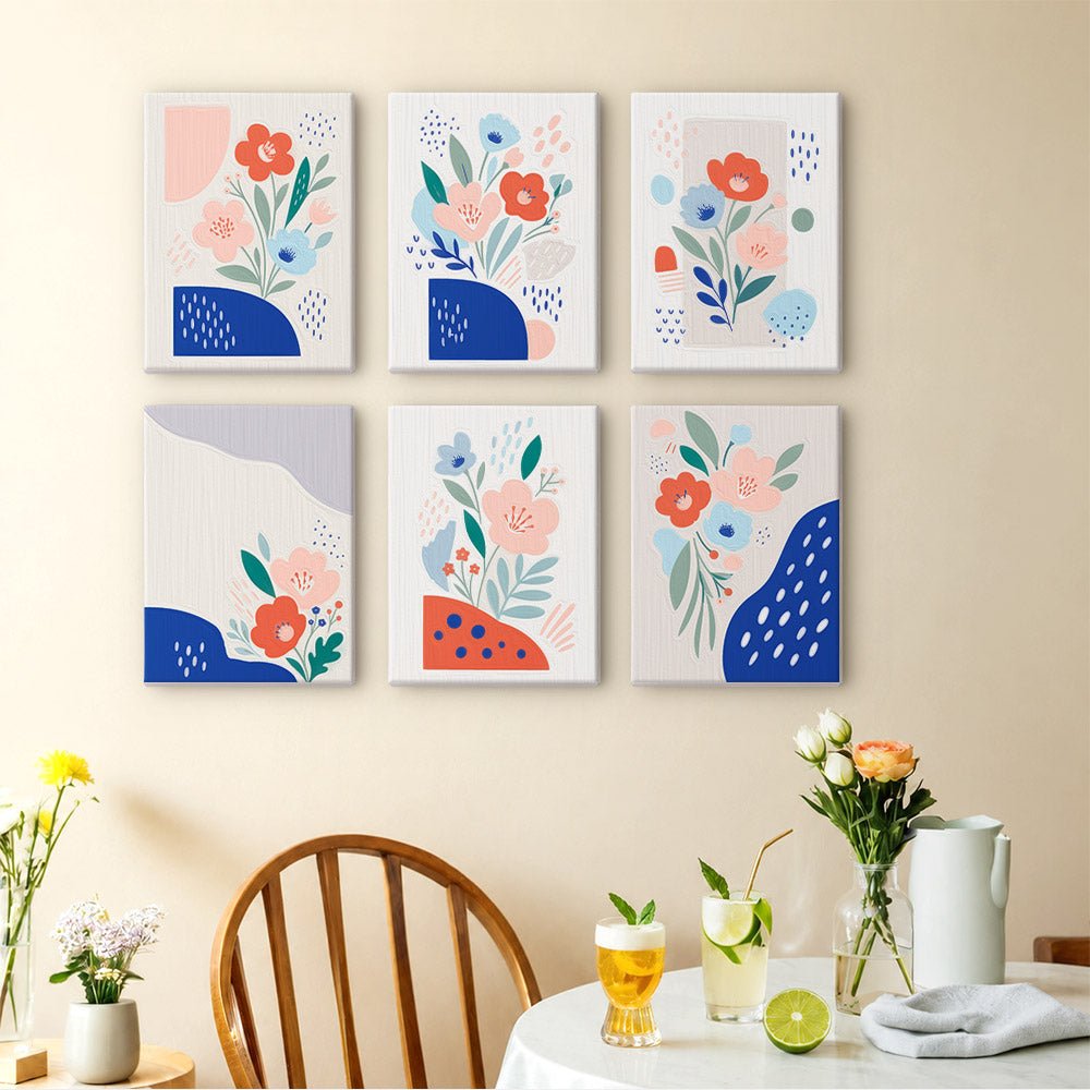 Blue Matisse Flowers mini painting set