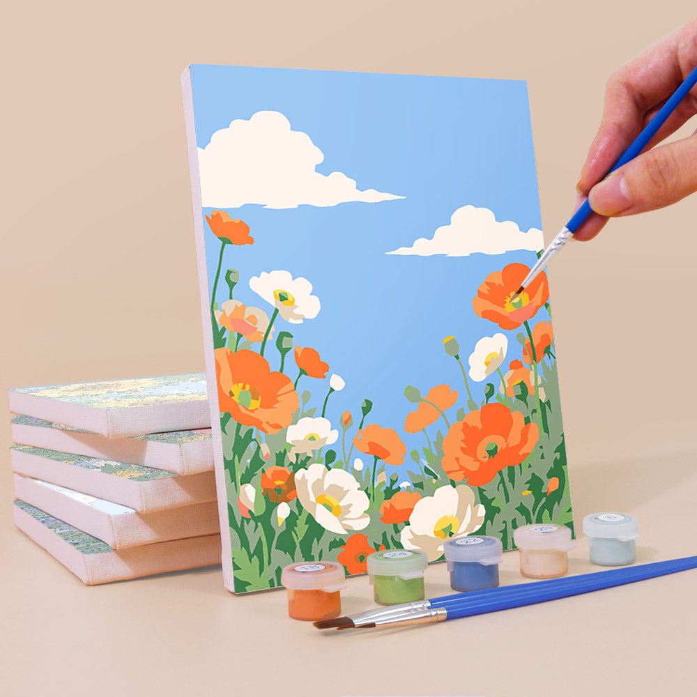 Blue Sky Blooms mini painting set