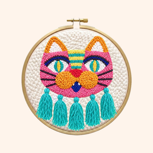 Boho Cat - Circle Edition - Judy Paint