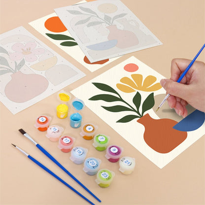 Boho Potted Plants mini painting set