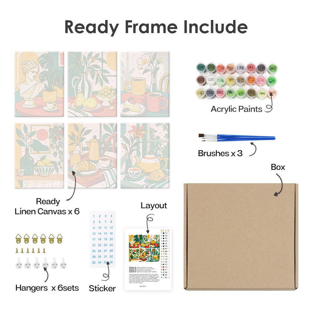 What's included with the framed canvas version