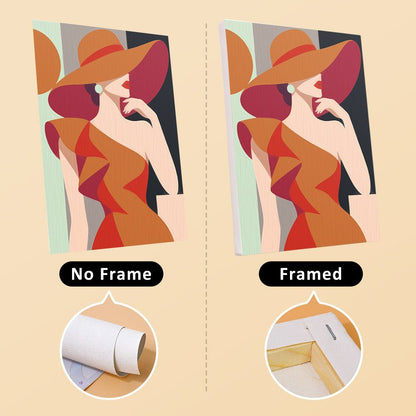 No frame vs. framed canvas
