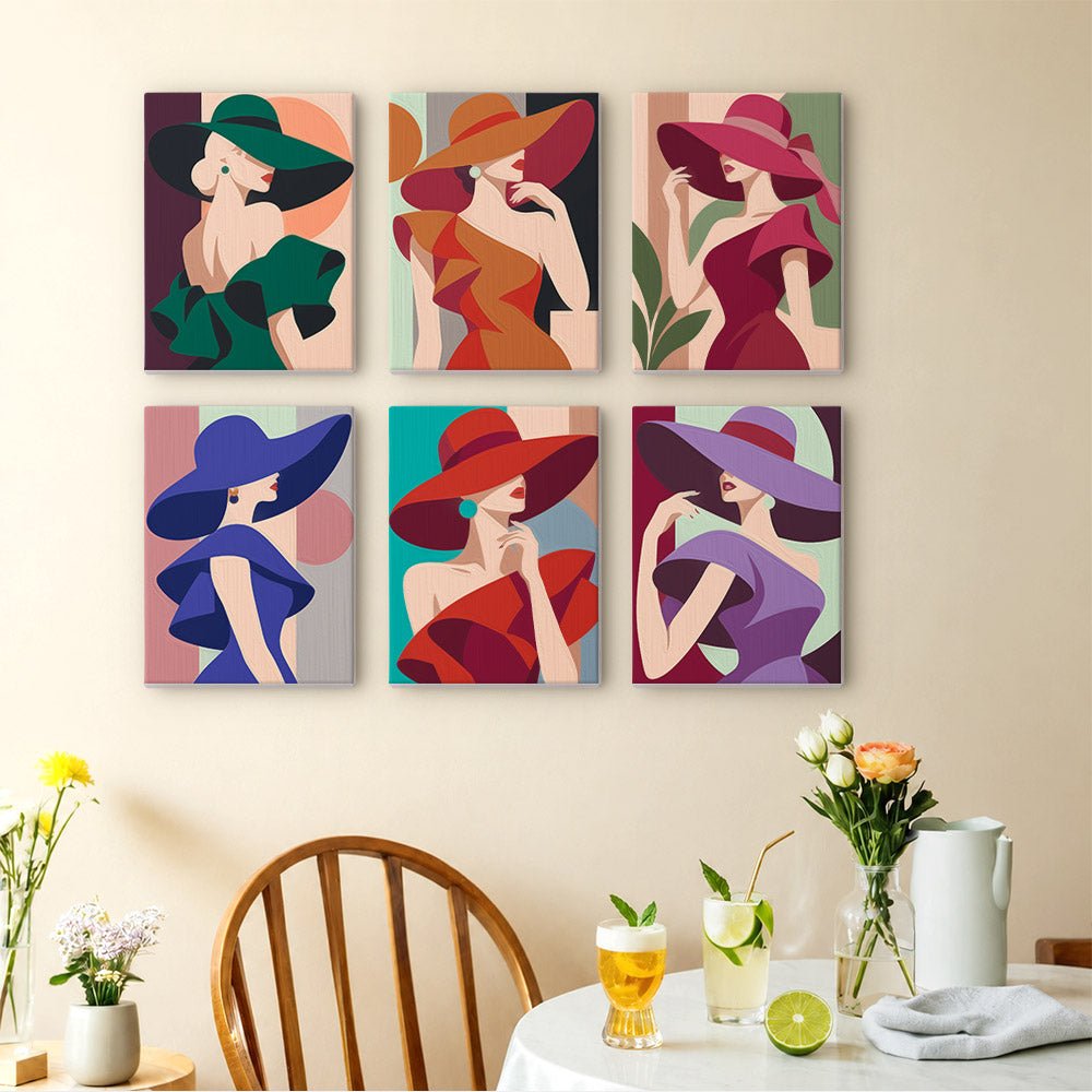 Bold Hat Ladies mini painting set