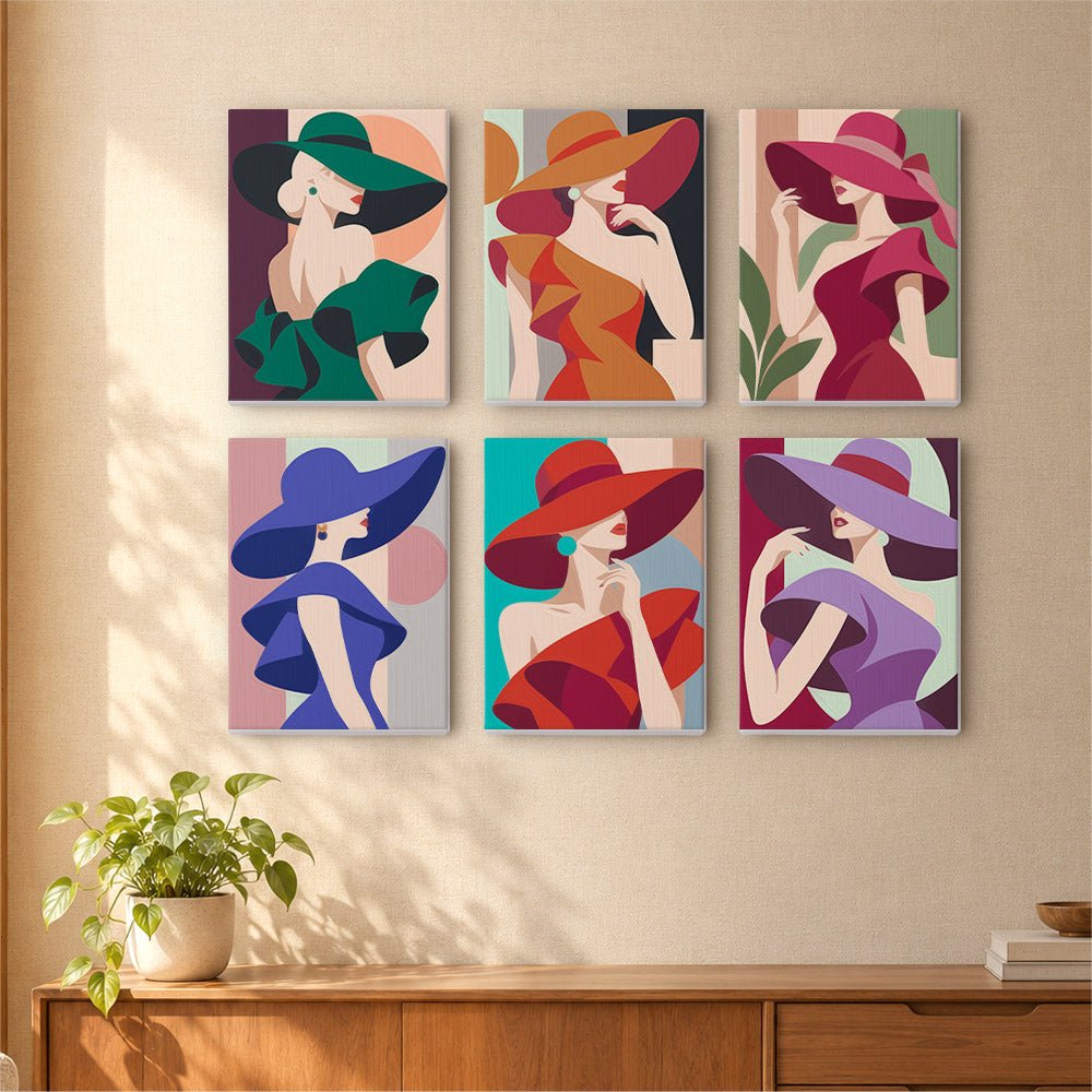 Bold Hat Ladies mini painting set