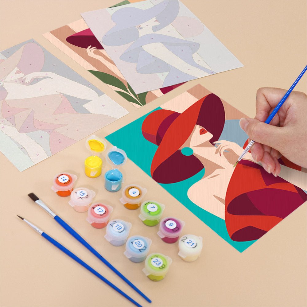 Bold Hat Ladies mini painting set