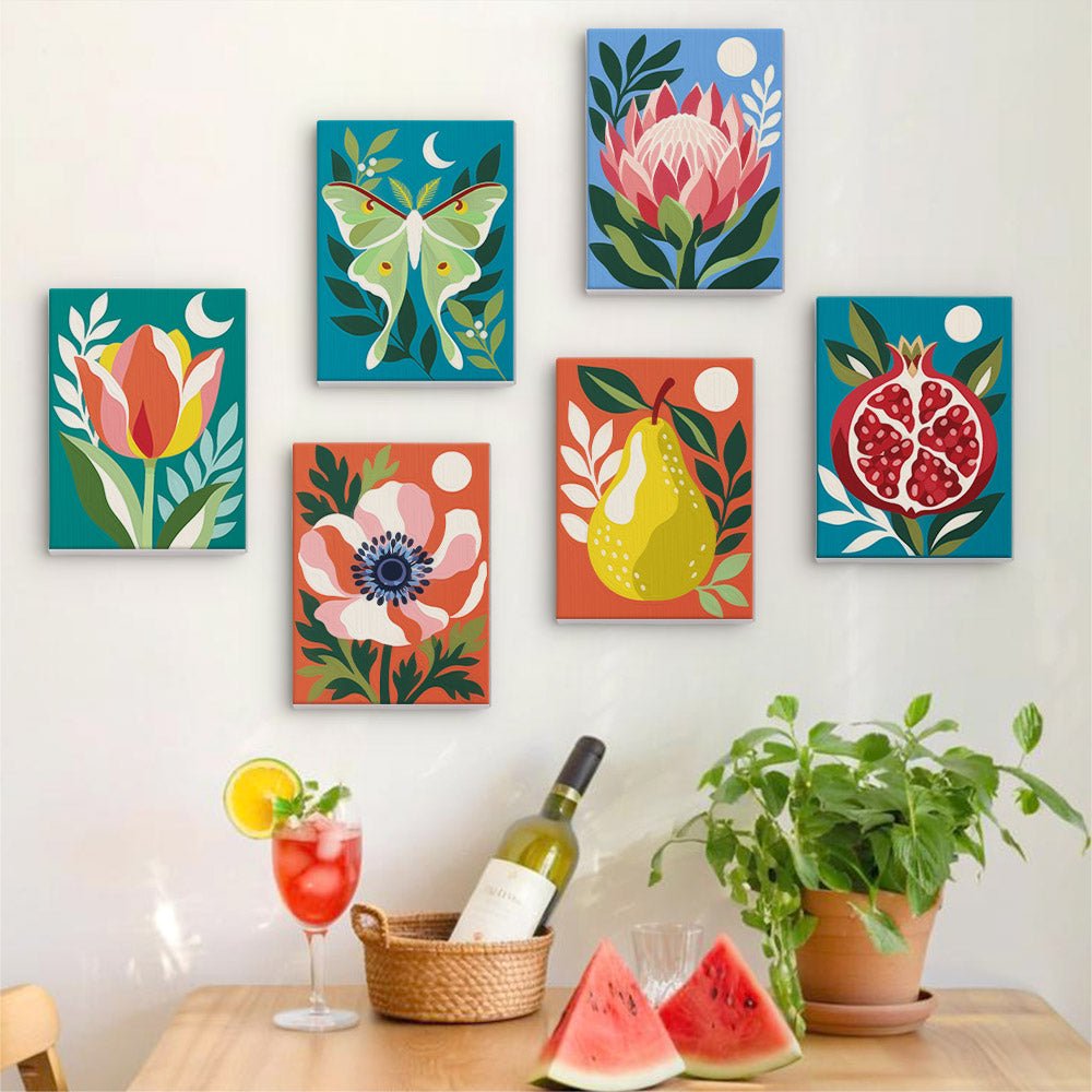 Bold Nature Prints mini painting set