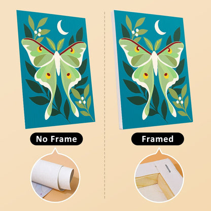 No frame vs. framed canvas